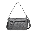 Women's Shoulder Bag Large Capacity Crossbody Multi Zipper Pocket PU Soft Leather Textured Fashionable Women's Crossbody Bag