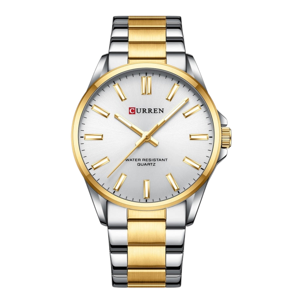 CURREN Fashionable Brand Couple Watch Simple Quartz Stainless Steel Band Quartz Movements Wristwatch Casual Business Couple Quartz Watch - Acquisti Online