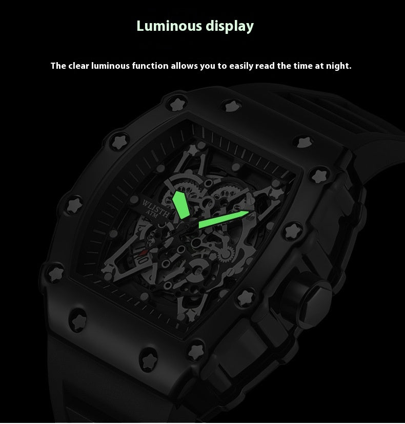 Man Sports Watch Silicon Band Waterproof Watch - Acquisti Online