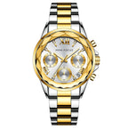 MINI FOCUS Women Luxury Diamond Wristwatch Calendar Stainless Steel Casual Elegent Women Quartz Watches