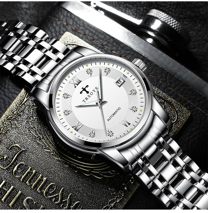 TRSOYE D06 Orologio Automatico Impermeabile da Uomo, Business Casual