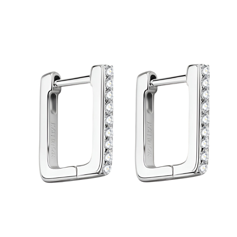 Affordable Luxury Style High-grade Square Moissanite Earrings For Women's