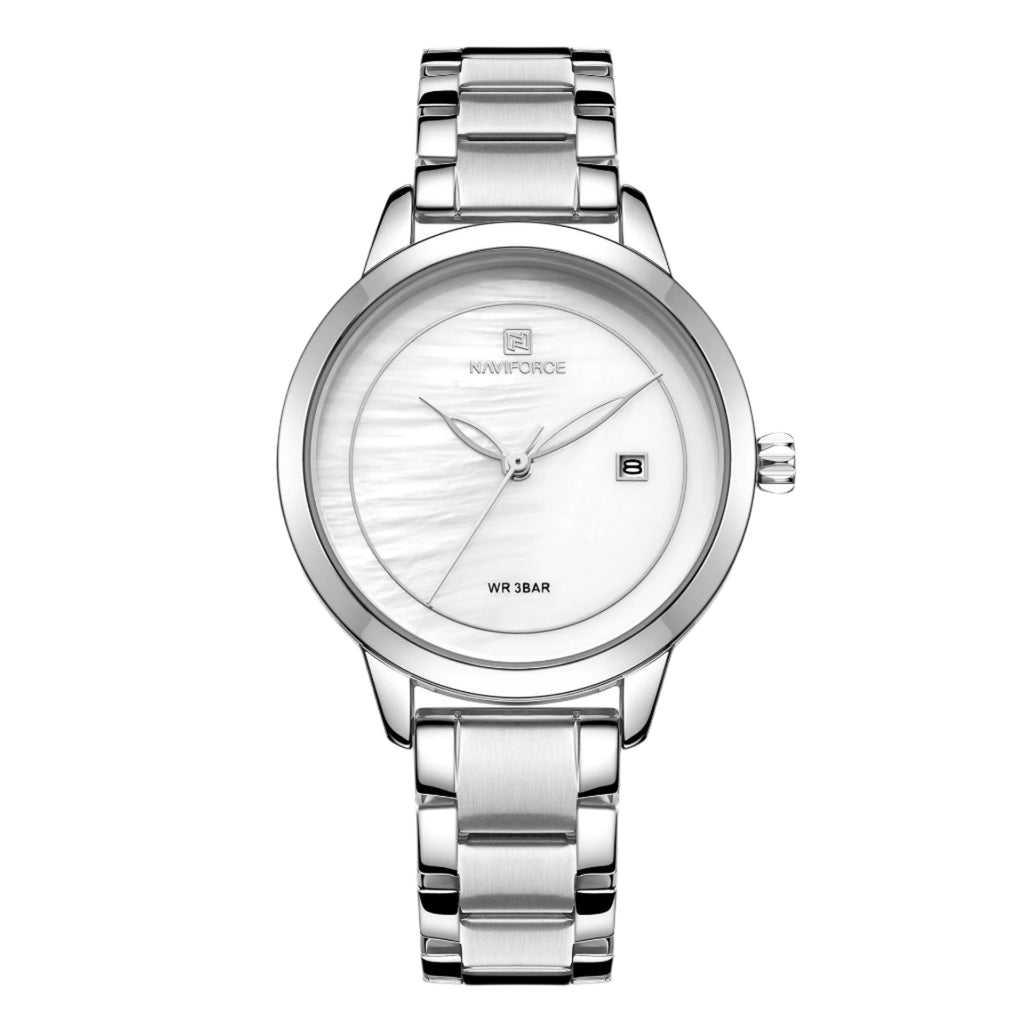 NAVIFORCE Fashionable Women's Quartz Watches Simple Chronograph Date Waterproof Luxury Brand Ladies Watch
