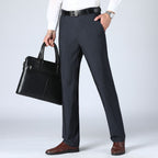 Men's Straight-leg Pants Loose High Waist Suit Pants - Acquisti Online