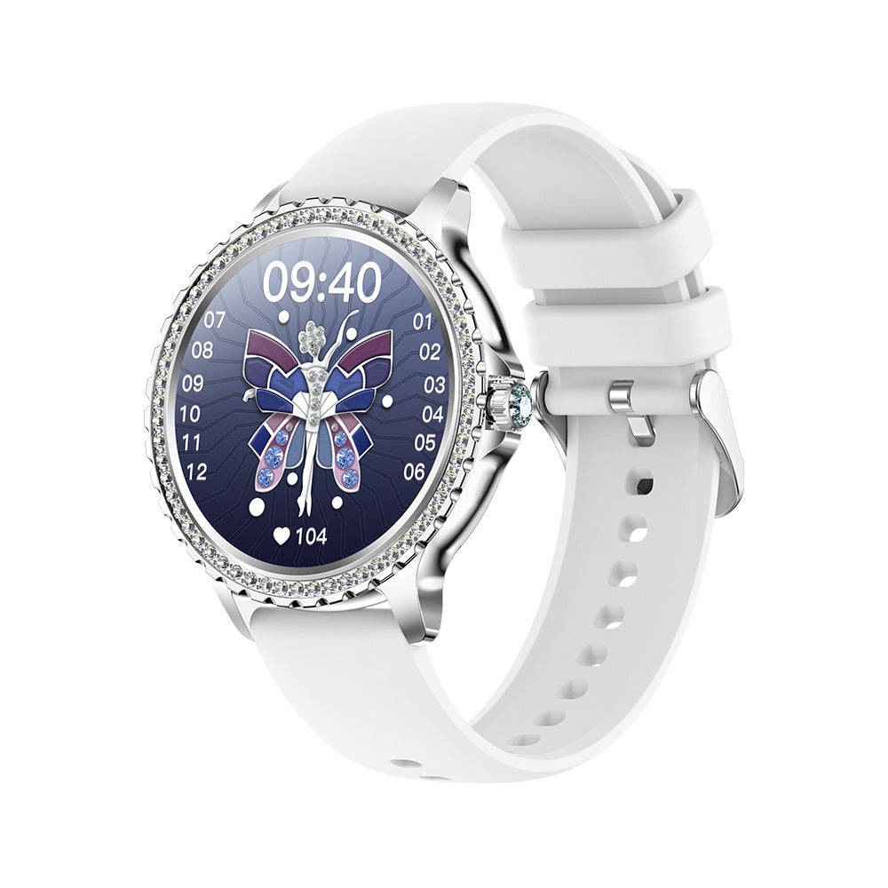 I58 Smartwatch Bluetooth BT-oproep Gezondheidstracker Bloedzuurstof Slimme herinnering Multisportmodus Rhinstone Crafted Smartwatch