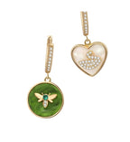 Jungle Secret Bee Swan Synthesized Cubic Zirconia Buckle