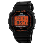 Skmei Chrono Calendar Men's Waterproof Digital Watch Black Background Color