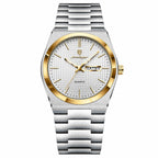 POEDAGAR Luxury Men's Sports Watch Luminous Waterproof Military Watch with Date and Week Stainless Steel Quartz Men's Watch Male Clock