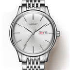 Orologio da polso meccanico automatico analogico da uomo AESOP Simple con calendario meccanico e carica automatica