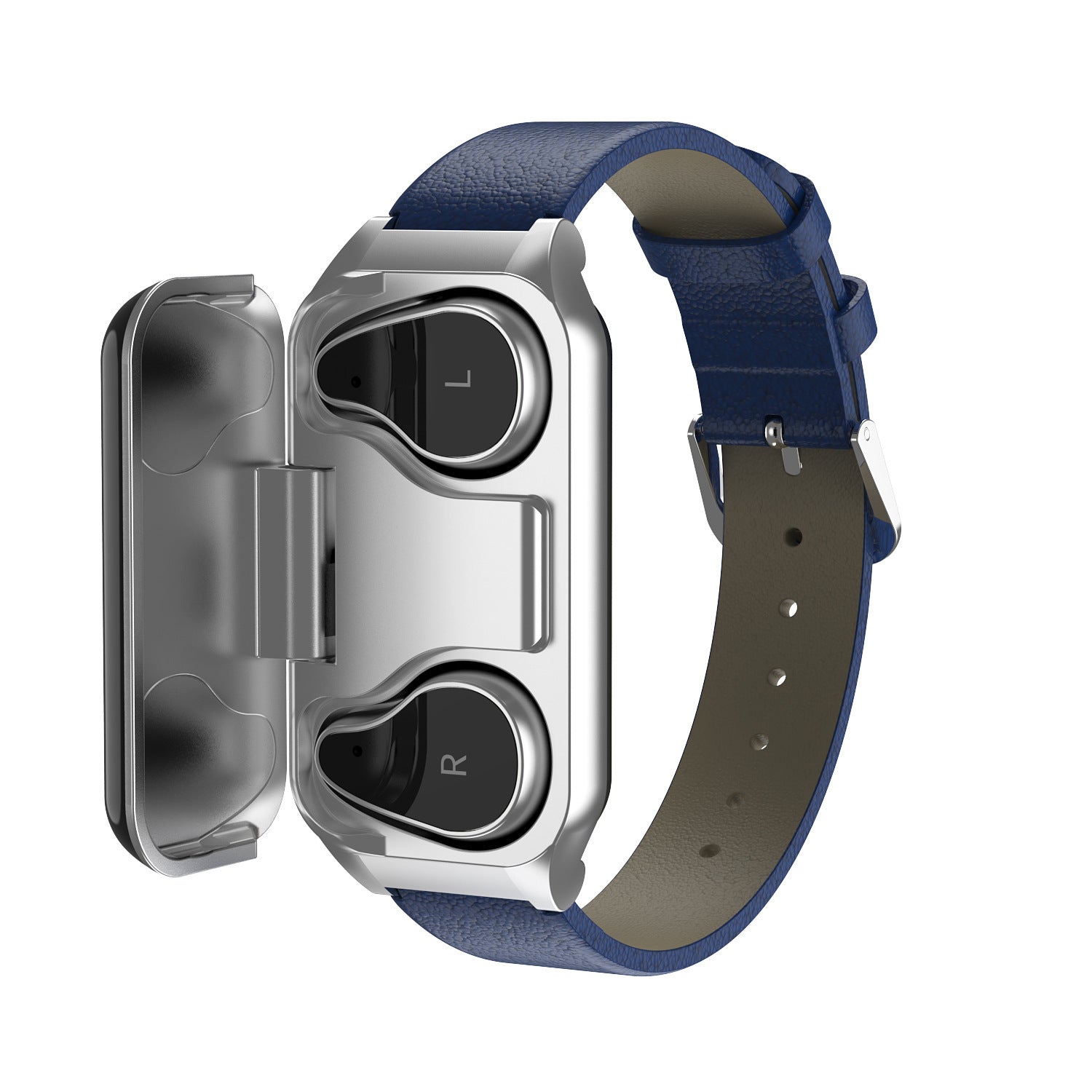 Smartwatch Fitness Tracking Smartwatch voor Android IOS Hartslagmeter Bloeddrukmeter Bluetooth Headset Twee-in-één Band Smartwatch