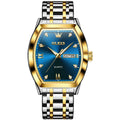 OLEVS TOP Brand Men's Watches Diamond Dial High-end Waterproof Stainless Steel Wrist Watch for Men