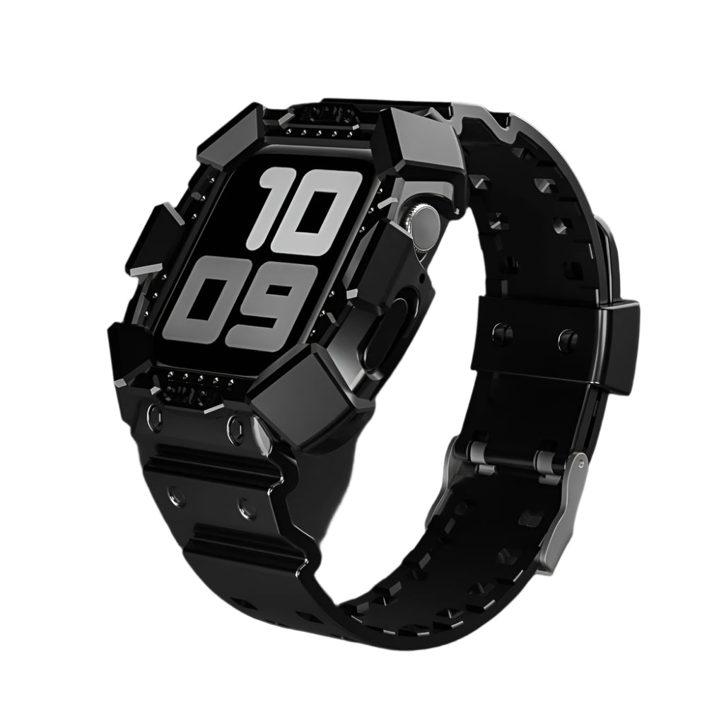 Compatibel met Apple, geschikt voor Iwatch6 Apple Watch-band Siliconen creatieve horlogekast met één