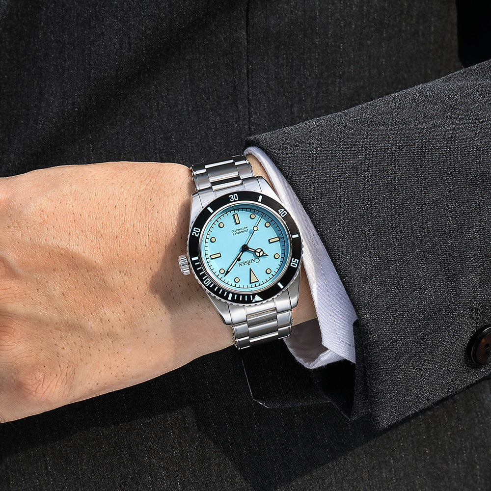 CADISEN Mens Automatic Watch Mechanical NH35 Movement Waterproof Sapphire Glass Casual Business Watches