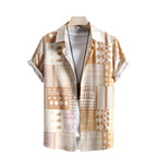 Herenoverhemd Hawaiiaans strandoverhemd met bloemenprint