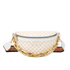 Women's Fashionable Chest Bag Large Capacity Crossbody Bag Zipper Pocket Women's Shoulder Bag Leopard Print Waist Bag