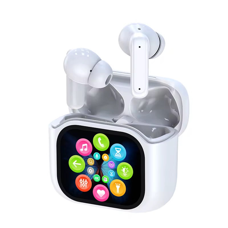 Cuffie wireless con display touchscreen ENC a funzioni multiple
