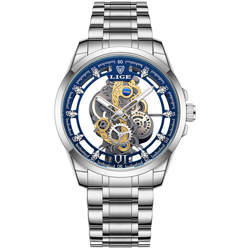 LIGE LG8997 Men's Luxury Sports Waterproof Leather Band Watch - Acquisti Online