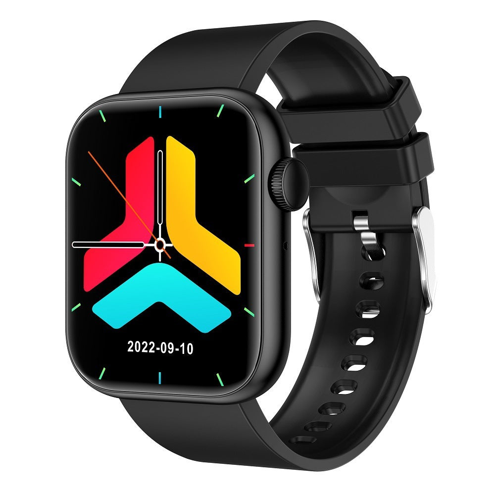 Orologio intelligente QX7 con controllo della temperatura corporea in metallo 185 Bluetooth e chiamata SOS