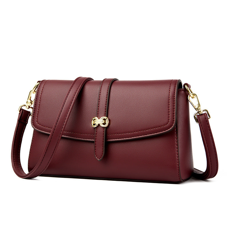 Women's Fashionable One Shoulder Bag Zipper Pocket Original Leather Large Capacity Crossbody Bag Women's Shoulder Bag
