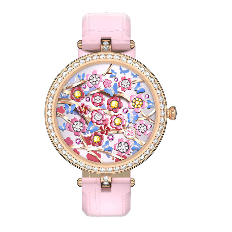 GT10 Women Smartwatch 1.32 Inch Round Full Screen BT Call Heart Rate Monitor Sleep Monitoring Women Fashion Smart Watch