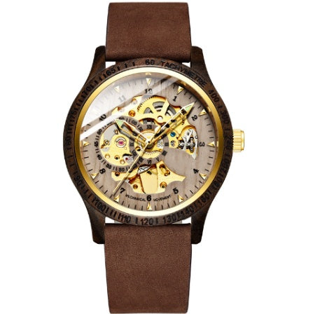 Orologio meccanico completamente automatico impermeabile e alla moda