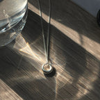 Geometrische cirkelketting voor dames, eenvoudig, veelzijdig, sleutelbeenketting