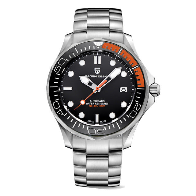 PAGANI DESIGN PD-1667 Man Automatic Steel Strap Sports Watch