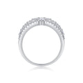 Women's Luxury Silver Ring Light Fine S925 Sterling Silver Moissanite Stones Elegant Sparkling Fashion Women's Ring - Acquisti Online