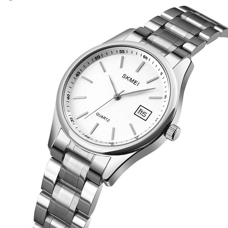 Skmei Couple Classic Luxury Watch Fashionable Stainless Steel Couple Quartz Watch Waterproof Top Brand Quartz Watch