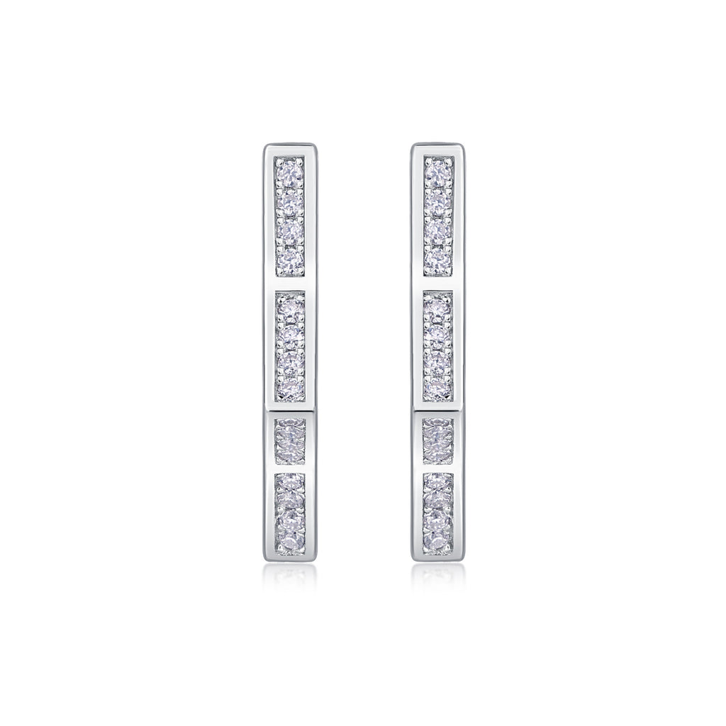 Galaxy Wandering Diamond Set Moissanite Silver Earrings Luxury Fashion Diamond Earrings Stud Earrings