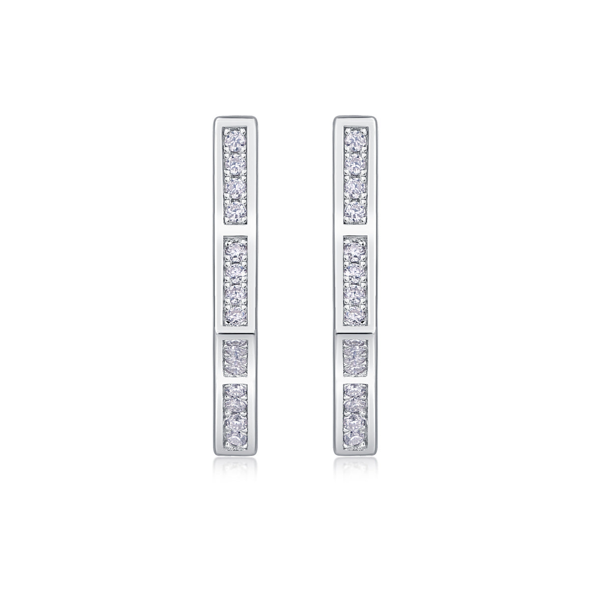 Luxe oorbellen voor dames, gemaakt van 925 sterling zilver met moissanite en diamanten, geometrische stervormige oorringen, heupoorbellen.