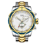 Temeite Brand Luxury Design Men's Quartz Watch Steel Band Quartz Wristwatch