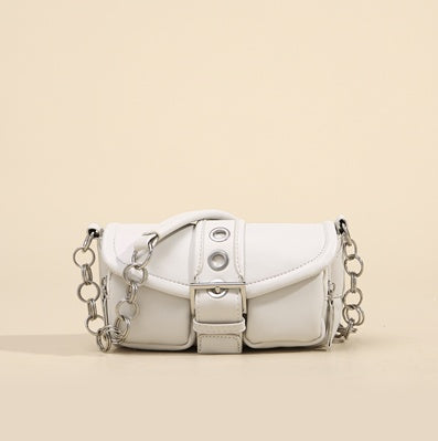 Women's Niche Design Mini Retro Ring Chain Underarm Bag