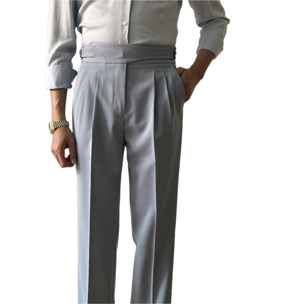 Men's High Waist Slim Fit Business Men's Casual Pant