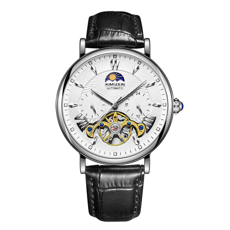 Orologio meccanico automatico da uomo Sun Moon Star Watch