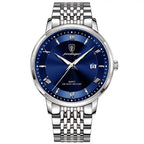 POEDAGAR Luxury Watch Korean Style Brand Men Sports Waterproof Week Date Quartz Wristwatches Luminous Stainless Steel Men's Watch - Acquisti Online