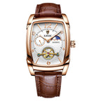 LIGE New Men's Watch Top Brand Luxury Business Men's Leather Wrist Quartz Watch
