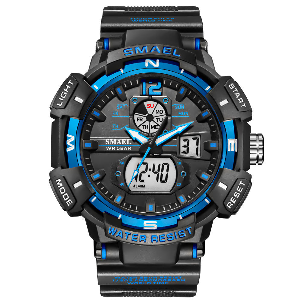 Herenhorloge Chronograaf Kalender Wekker Lichtgevend Buitenhorloge