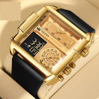 Olevs Men's Waterproof Watch Digital Chronograph Multifunctional Timing Quartz Movement Electronic Watch