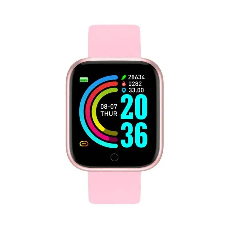 Y68 SmartWatch Waterproof Bluetooth Call Blood Pressure Fitness Tracker Heart Rate Monitor Smartwatch