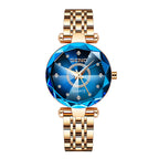 SENO S042 Women Special Crystal Quartz Watch Stainless Steel Band Analog Display Lady Business Hand Watches for Women