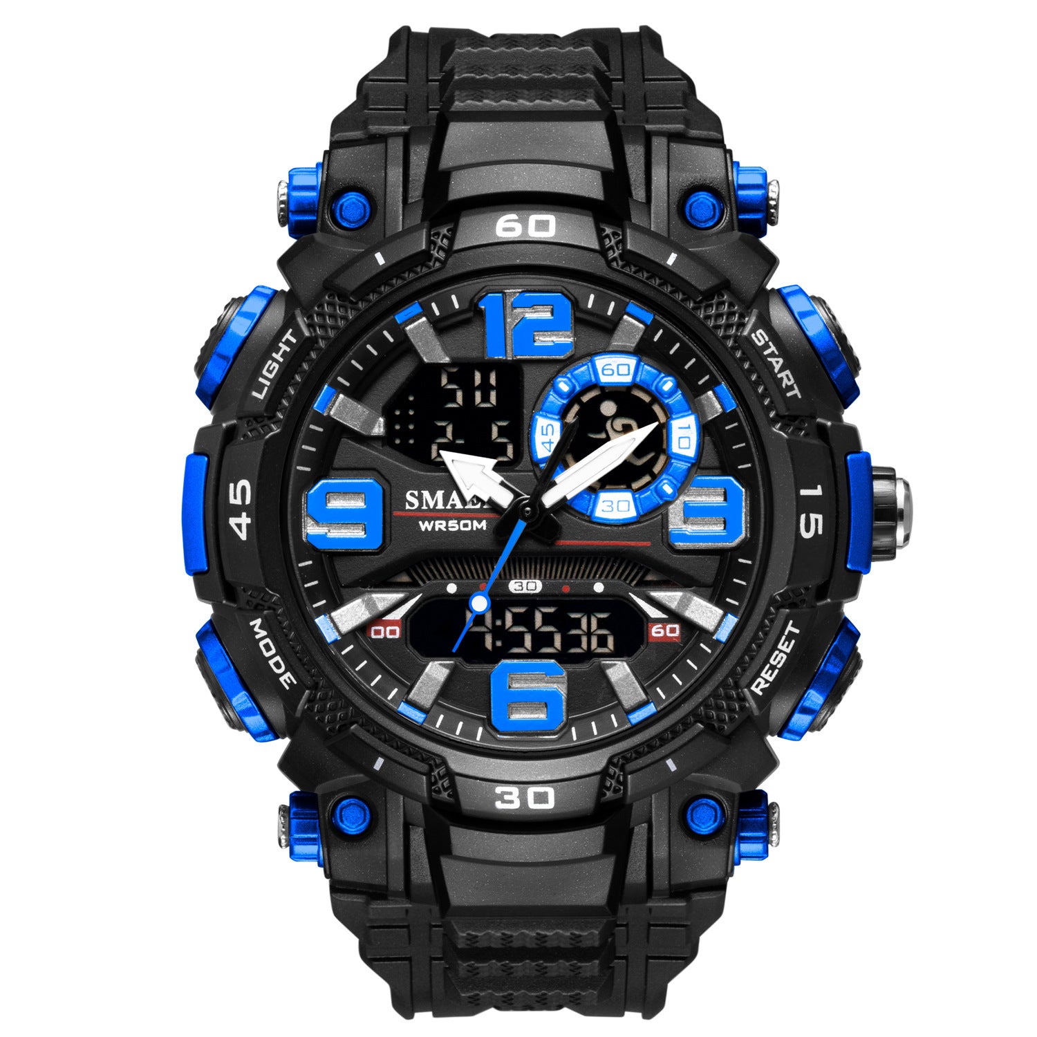 Orologio sportivo da uomo alla moda, impermeabile, per il tempo libero e all'aria aperta
