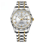 Waterdicht herenhorloge met dubbele kalender en lichtgevend quartzhorloge
