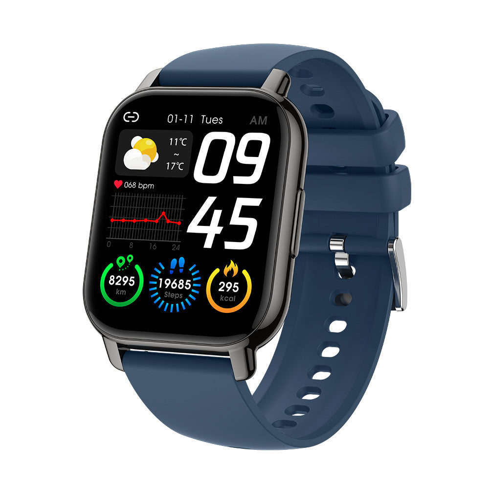 Orologio intelligente P66 Bluetooth con chiamata, frequenza cardiaca e pressione sanguigna