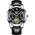 Orologio meccanico automatico da uomo con tourbillon cavo luminoso e impermeabile alla moda