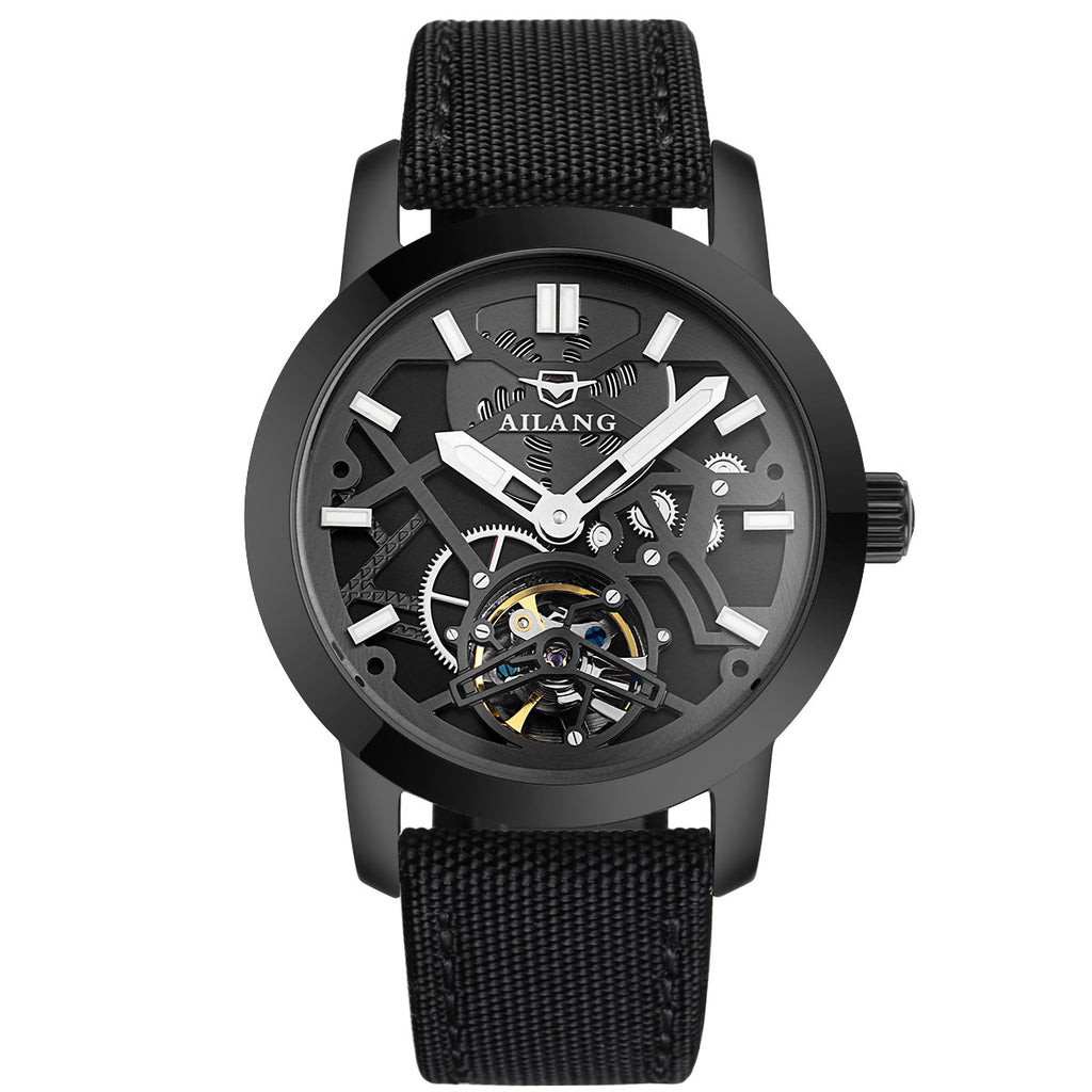 Orologio meccanico automatico da uomo con volano cavo, orologio da uomo alla moda