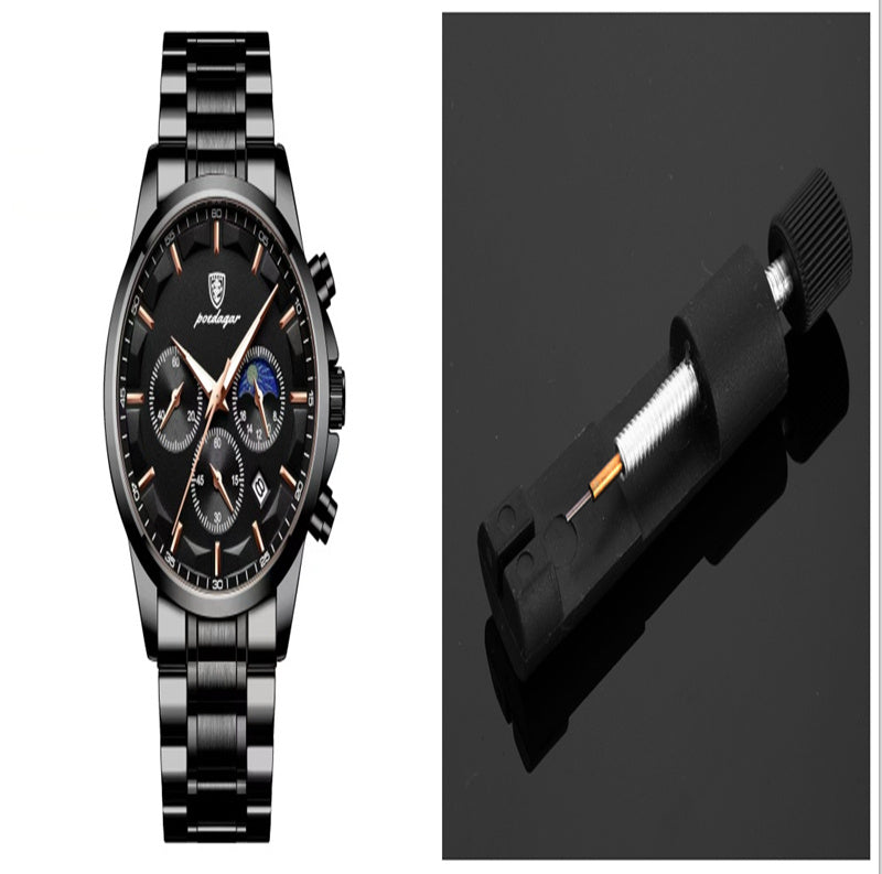 Orologi sportivi da uomo, orologio al quarzo multifunzionale e impermeabile