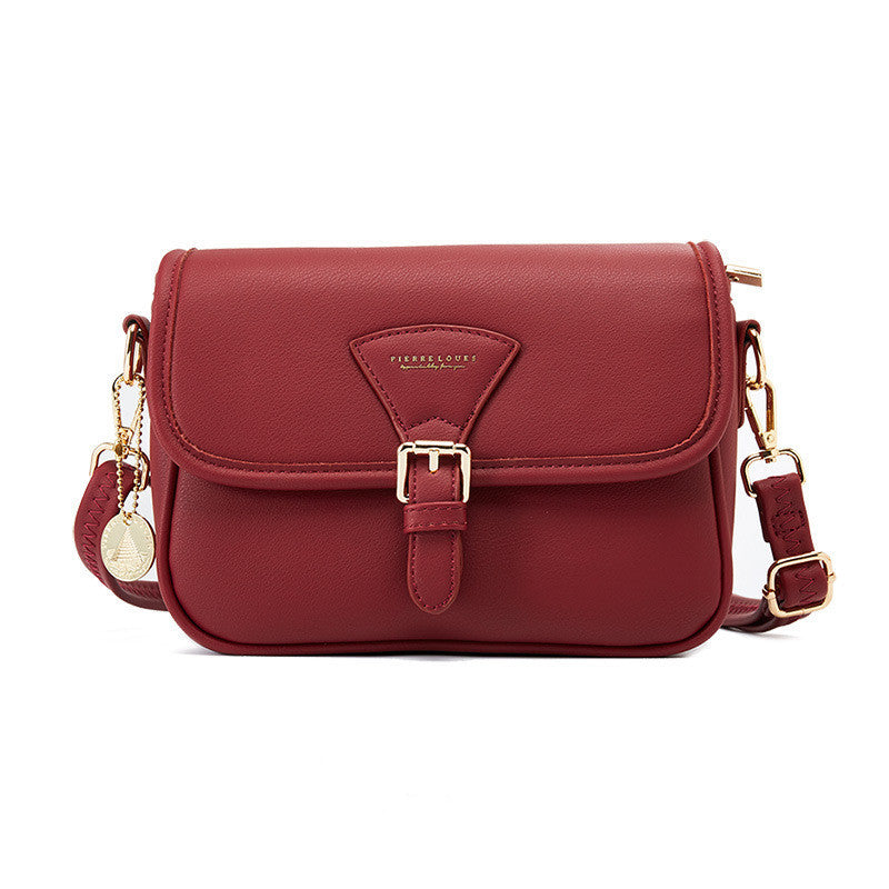 Dames Crossbody Tas Eenvoudige Mode Schoudertas Origineel Leer Grote Capaciteit Magnetische Gesp Dames Schoudertas