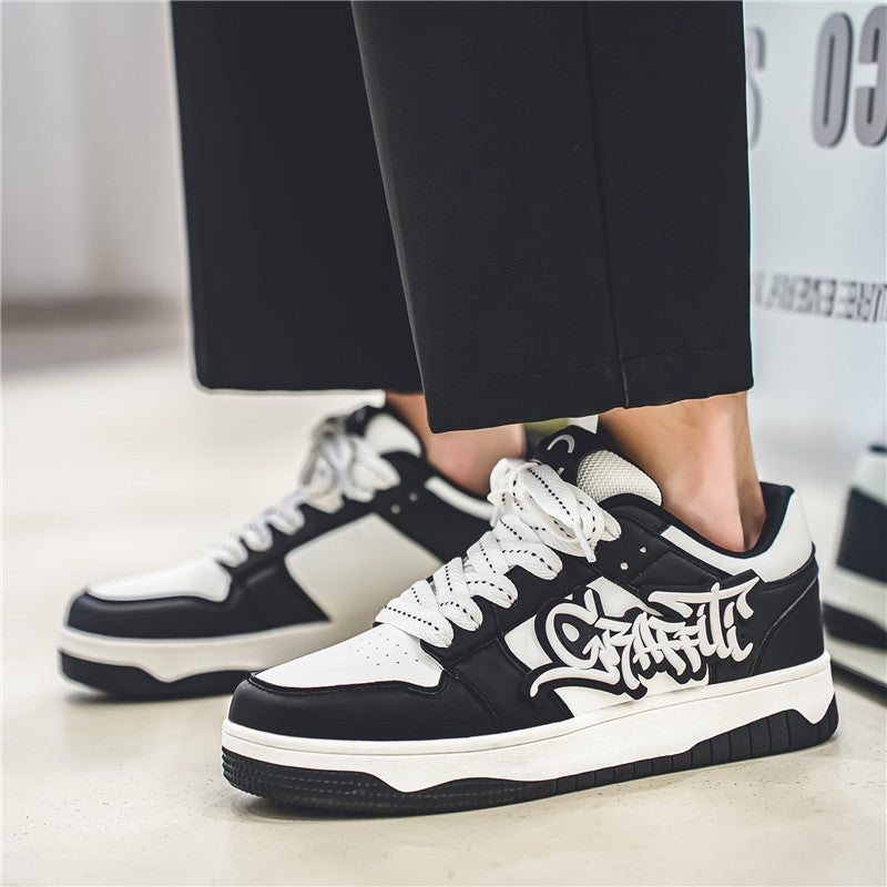 Fashion niche men's shoes lace up flat bottom four season shoes - Acquisti Online