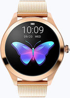 Orologio intelligente Bluetooth BT da donna con schermo HD, monitoraggio delle condizioni di salute, promemoria social, orologio intelligente alla moda
